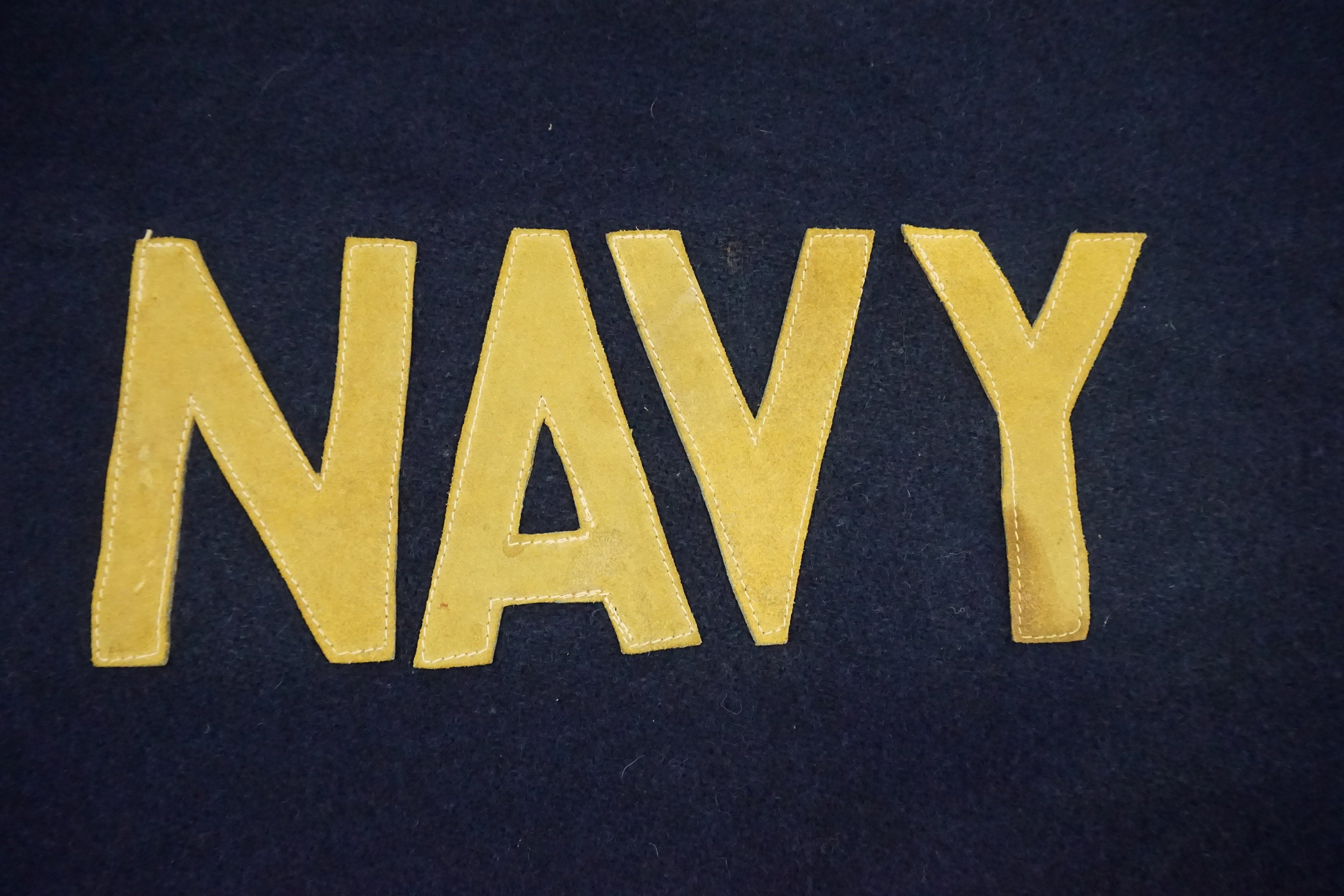 US Naval Academy Wool Blanket Appliqued Suede Lettering Wool Etsy