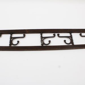 Wood Hat Rack, 5 Adjustable Pivoting Swivel Metal Hooks on Wood Frame, English Country Hat Rack, Hall, Kitchen Mud Room Rack Free USAShip