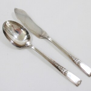 WM A. Rogers Silverplate Buttermesser, 1 Silverplate Master Buttermesser 1 Löffel 1941 King Arthur Silverplate Besteck, Versandkostenfrei in die USA