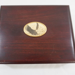 Wooden Box, Jewelry Box, Trinket Box, Barlow Wood Chest, Small Key Box, Storage Box, Small Sewing Box, Silverware Box, Free USA Ship