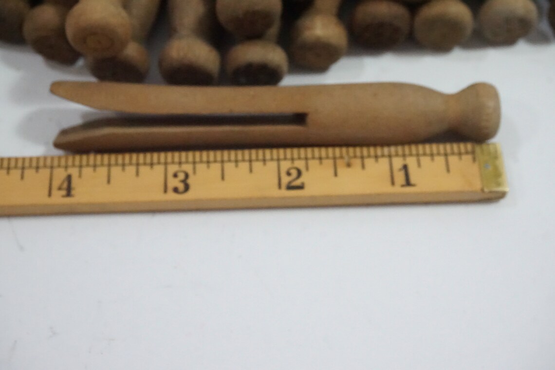 Pines de ropa de madera 28 pines de ropa de madera natural | Etsy
