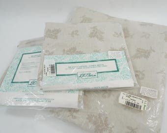 L.L. Bean Duvet & Shams, Cotton and Linen, Full Duvet Cover, Cotton and Linen Bedding, New in Package, Neutral Colors Portugal Free USA Ship