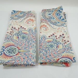 Ralph Lauren Pillow Shams, Ralph Lauren 100% Cotton Standard Pillow Shams, Set of 2, RL Paisley Bedding, Free USA Ship