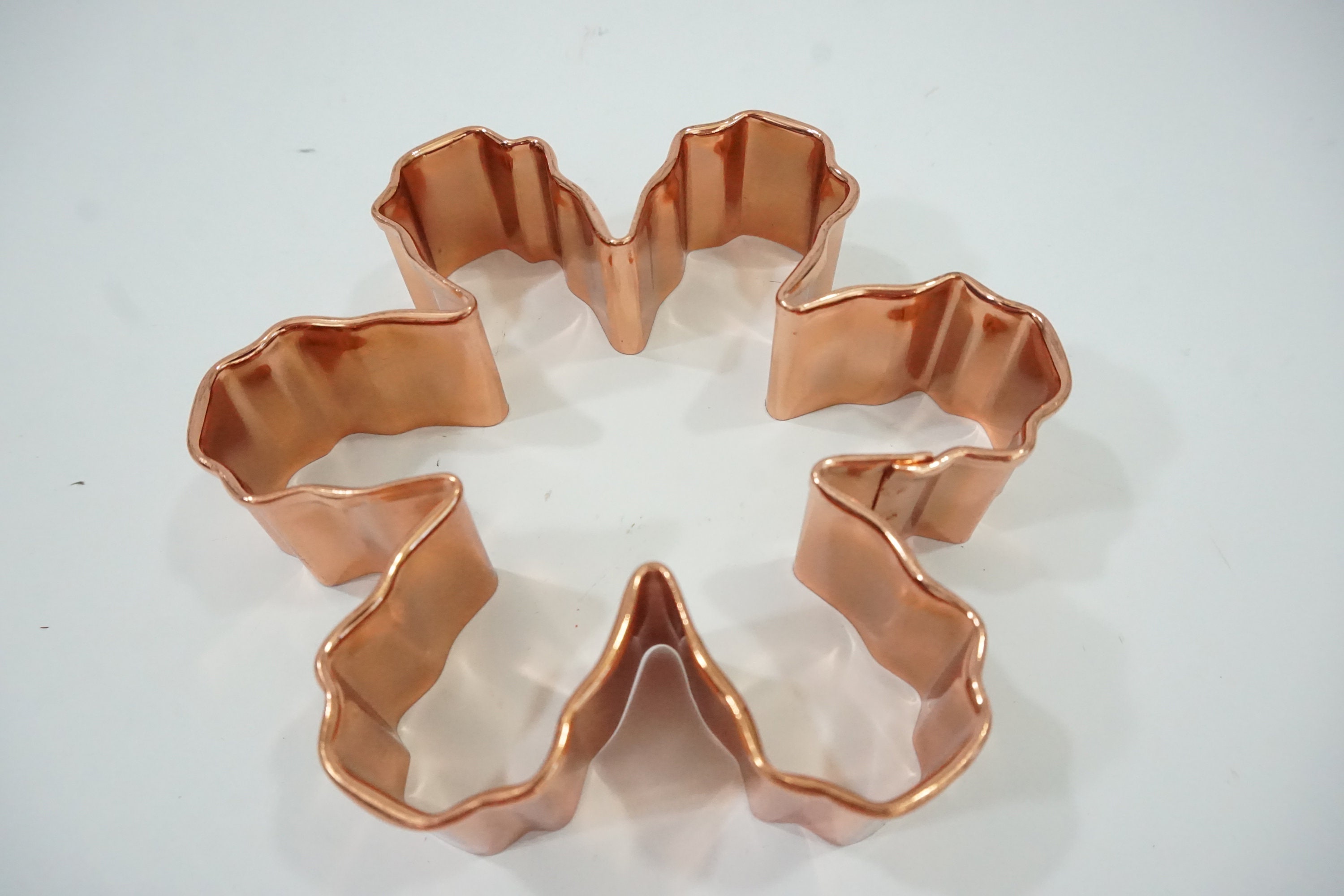Copper Cookie Cutter Large Copper Snowflake Cookie Cutter 4 Etsy