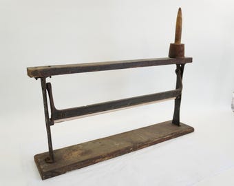 Vintage Cast Iron Paper Cutter, Butcher Paper Cutter General Store ...