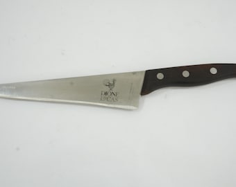 Chef Knife, Cutlery, Kitchen Knife, Restaurant Tool, Vintage Butcher Tool, Dione Lucas Santoka Chef Knife RB672 Free USA Ship