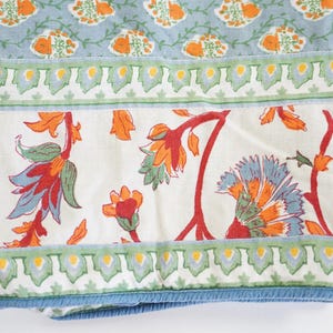 Fundas de almohada europeas de algodón, 63,5 cm x 63,5 cm, coloridas fundas de algodón estampadas a mano de la India, juego de 2 fundas de almohada europeas florales, envío gratuito a EE. UU.