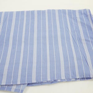 Laura Ashley Bettrock, Staubrüschen, Volldoppelbett, Laura Ashley Bettwäsche, Maßgeschneiderter Bettrock Boxpleat, Blau und Weiß gestreift Free USA Ship