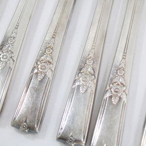 WM A. Rogers Silverplate Silverware Set of 16 Silverplate Knives, 1941 King Arthur Silverplate Dinner Knives, Grille Knife Free USA Ship