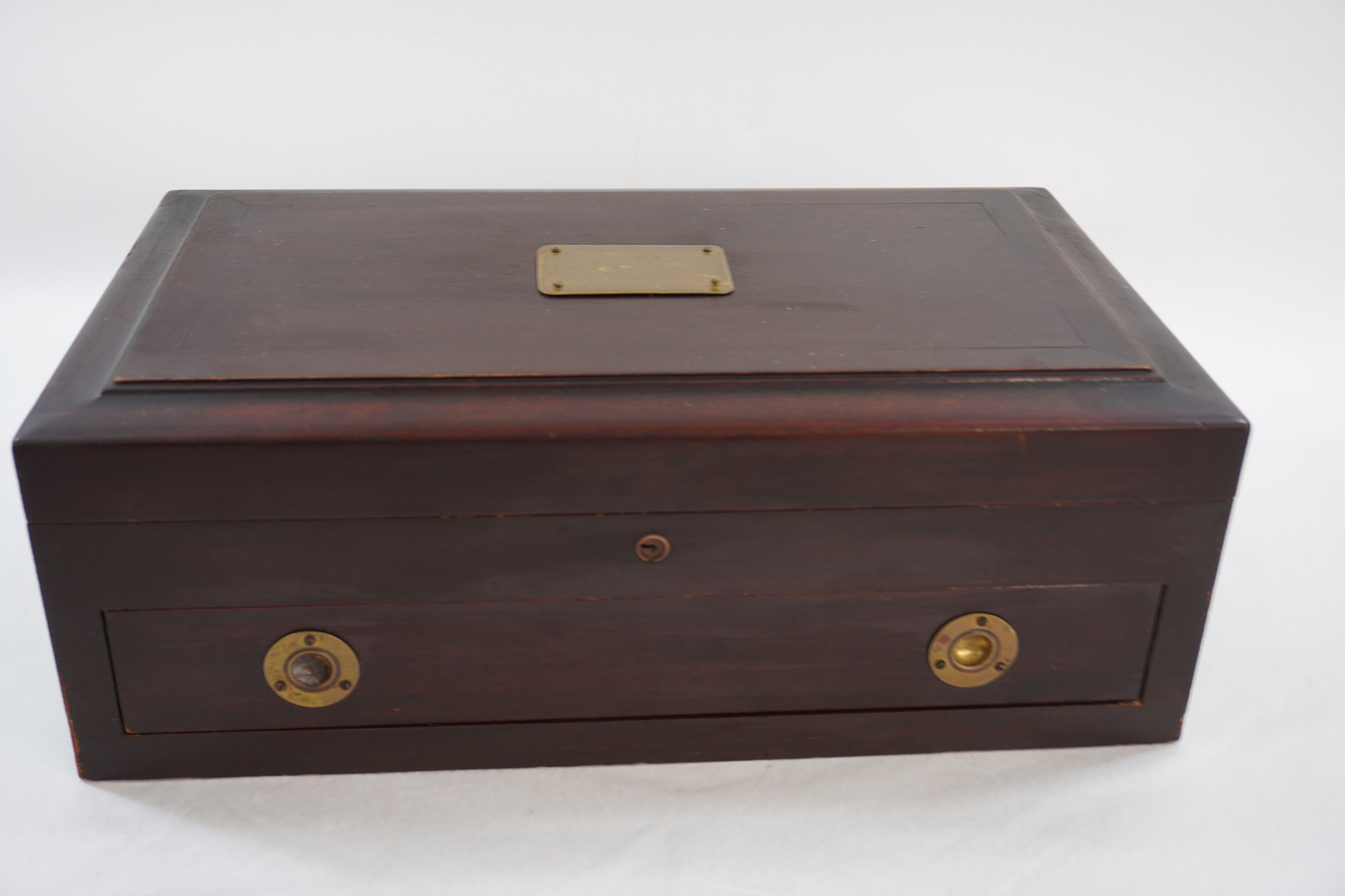 Flatware Chest, Silverware Box, Storage Cutlery Case, 1900's Strawbridge & Clothier Wood Flatware Box Dining Room Silver Chest Free USA Ship