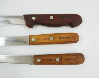 Cuchillo de chef, cubiertos, cuchillos de cocina, herramientas de restaurante, cuchillo para pelar, herramientas de carnicero antiguas, cortadora de pan deshuesadora Dexter, RB666. Envío gratuito a EE. UU.