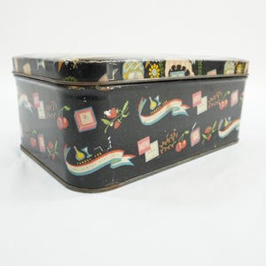 Célèbre boîte de chocolats continentaux Bartons, boîte en métal, boîte publicitaire fabriquée à New York, boîte de bonbons à collectionner, bateau américain gratuit Art déco