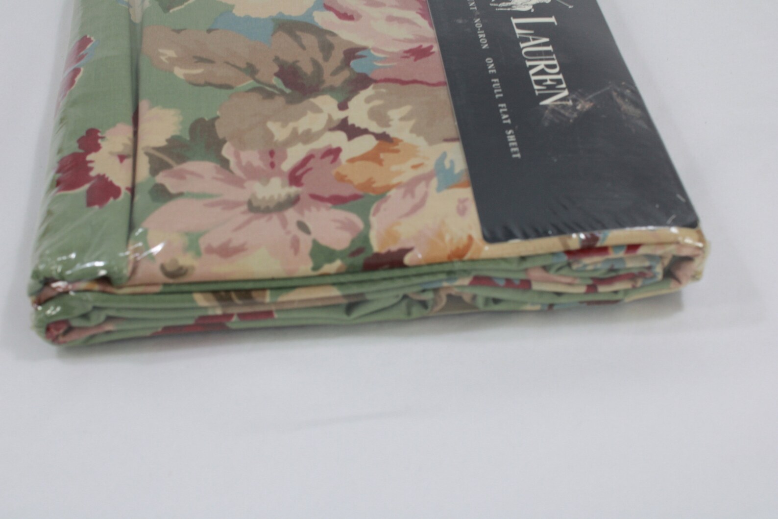 Ralph Lauren FULL Flat Sheet Melanie Floral Green Cotton - Etsy