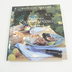 Williams Sonoma Complete Entertaining Cookbook, HCw/DJ, 1998, Joyce Goldstein Recipes, Cookbooks, Vintage WS Cookbook Lot A Free USA Ship