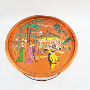 Lata de metal vintage de Deer Park Baking Company, color cobre, lata para galletas de los años noventa, gráficos de la década de 1900, lata de almacenamiento, envío gratuito a EE. UU.