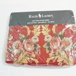 寝具 Ralph Lauren フィットシーツ 100%コットン