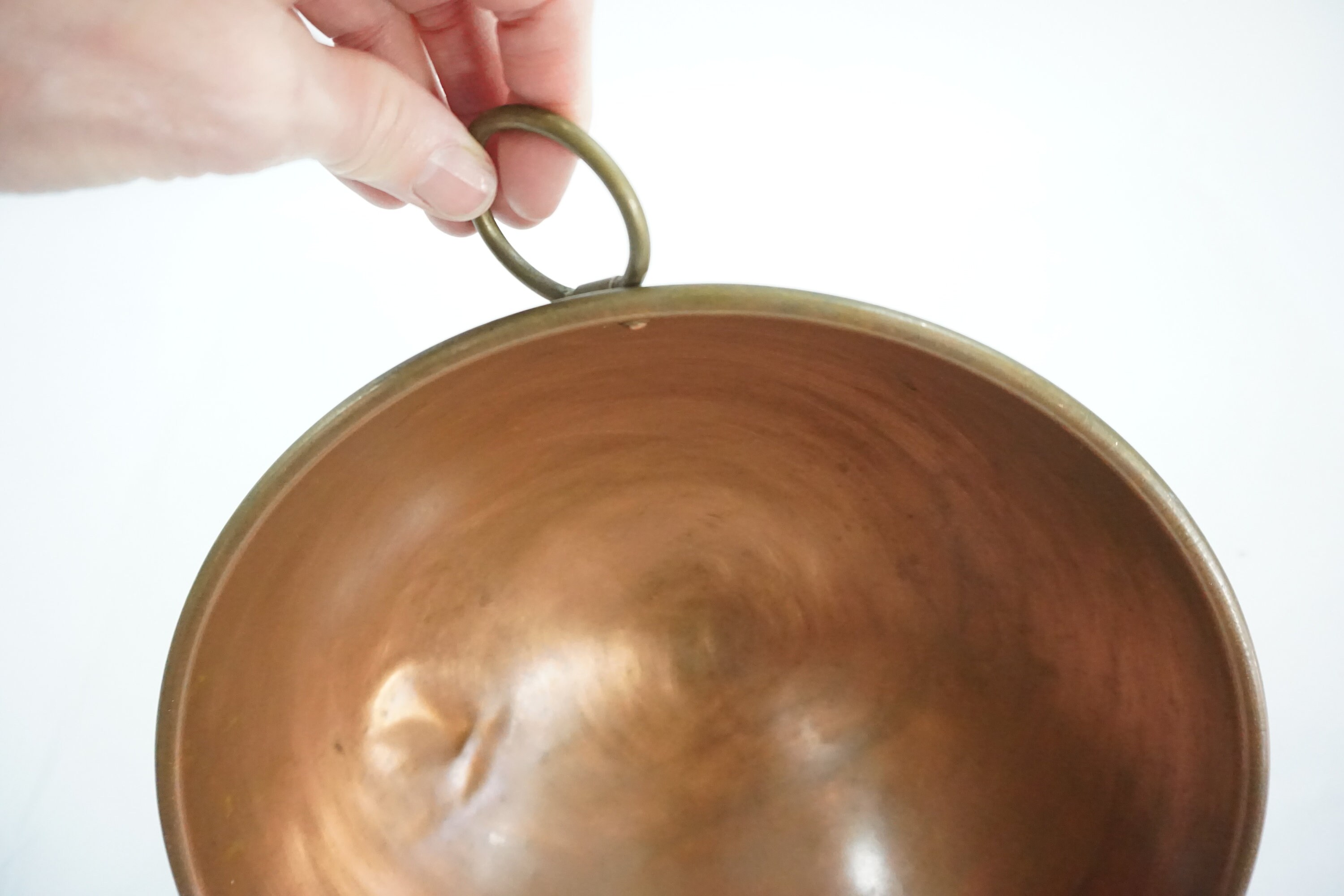 Copper Bowl Made in England Round Mixing Double Boiler Bowl Etsy