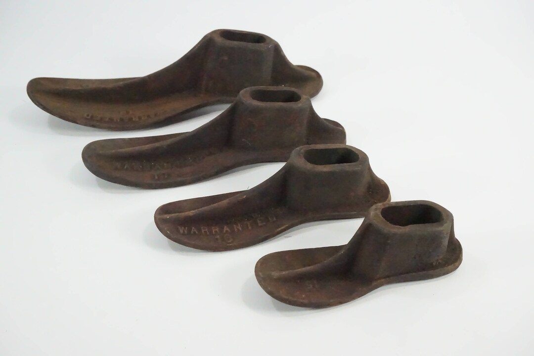 Cast Iron Children's Shoe Forms 4 Cast Metal Etsy