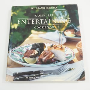 Williams Sonoma Complete Entertaining Cookbook, HCw/DJ, 1998, Joyce Goldstein Recipes, Cookbooks, Vintage WS Cookbook Lot B Free USA Ship