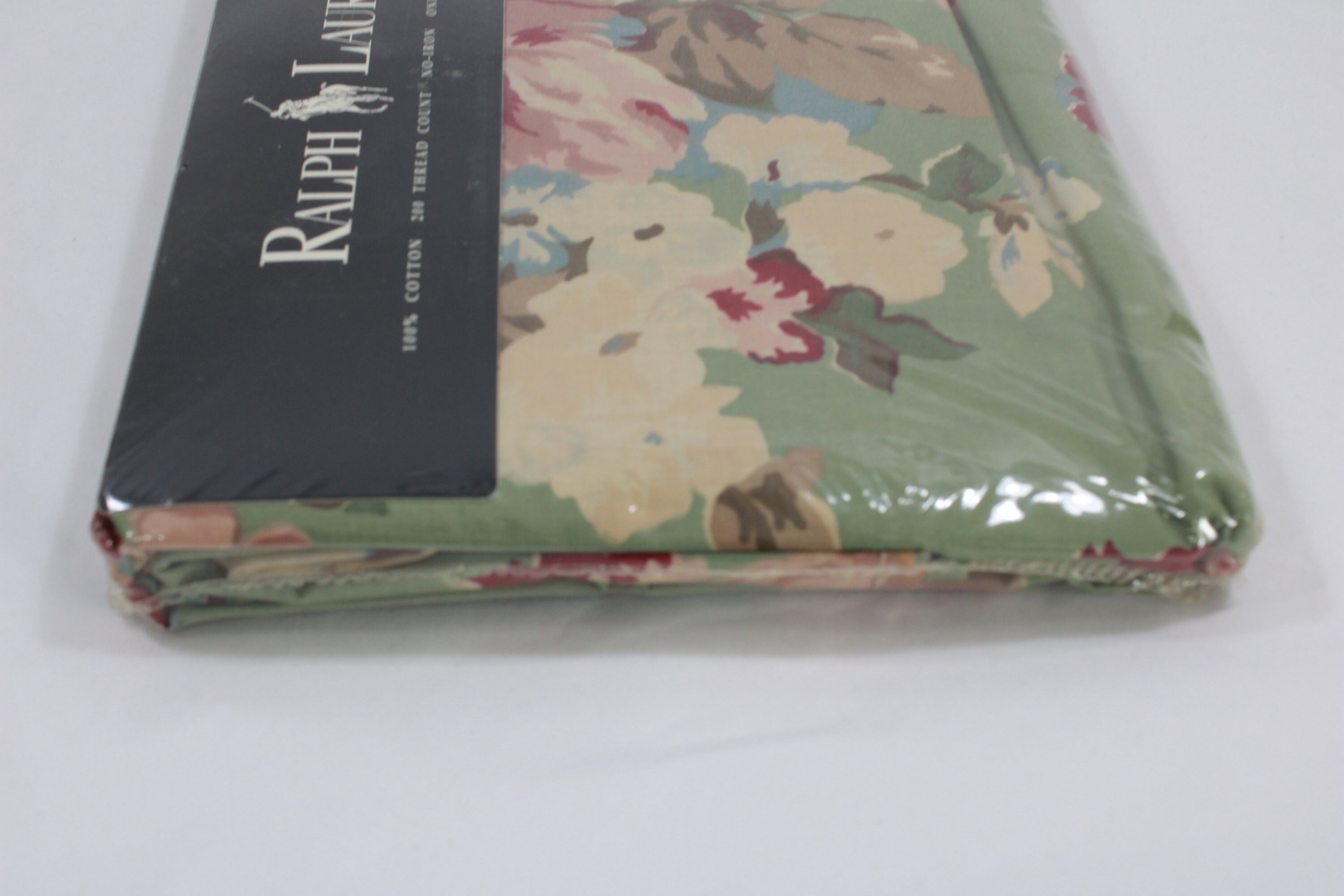 Ralph Lauren FULL Flat Sheet Melanie Floral Green Cotton - Etsy