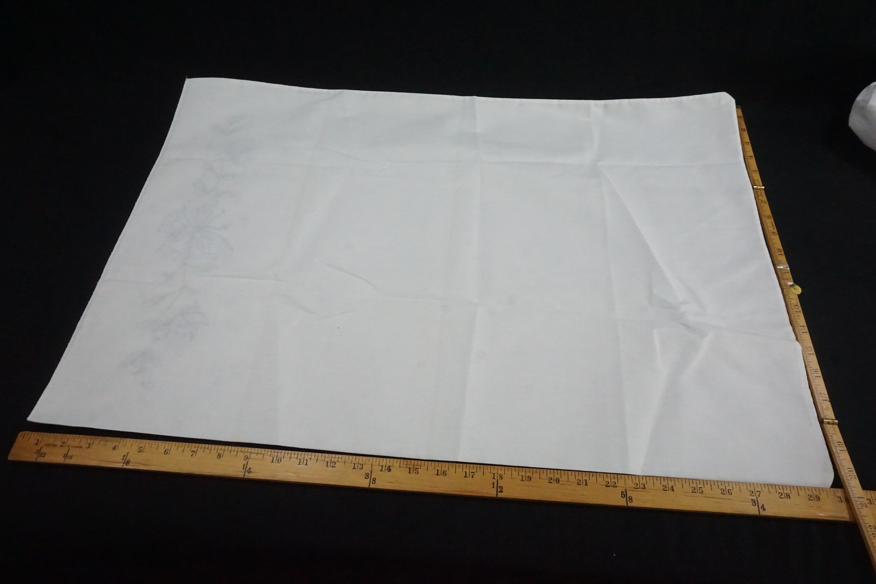 Vintage Bed Linens 2 Standard Pillowcases Embroidered Blue Etsy