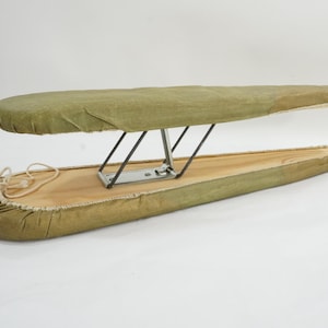 Vintage Wooden Sleeve Ironing Board, Folding Wooden Board, With Covers, Locks, Pine Folding Tabletop Ironing Board, Free USA Ship