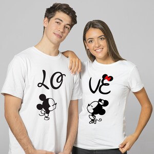 Disney couple shirts, Couples Disney shirts, Disney matching shirts, Mickey and Minnie, Family vacation shirts, Disney couple tshirts