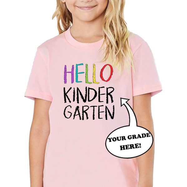 welcome to kindergarten!, outfits for school,  back to school shirt for girls, kindergarten shirt, kindergarten outfits ST123