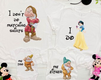 I Don't Do Matching Shirts , Disney vacation family shirts , Disney Grumpy I don't do matching , Disneyworld Shirts , Disneyland Shirts 2021