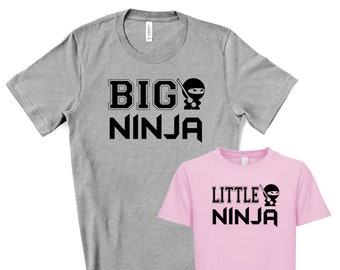 Big Ninja, Little Ninja gift for dad fathers day funny shirt matching dad and son shirt gift for dad fathers day gift best dad ever FD10