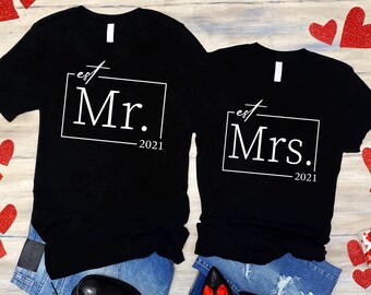 Mr and Mrs Shirt Just Married Shirts , Wedding Shirt , Wife And Hubs Shirts , Mr and Mrs Shirt , Honeymoon Shirts , Newlywed Shirts