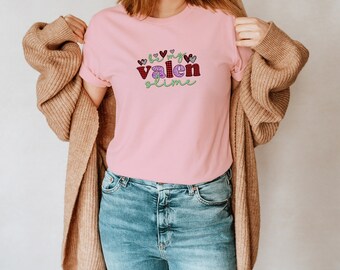 Cute and Romantic Valentine Illustrated T-Shirt, Perfect for Valentines Gift, Girlfriend, Wife, Fiancee, Unisex tees
