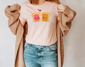Cute Perfect Match Couple T-Shirts, Illustration design, Romantic Valentines Gift, Girlfriend, Wife, Fiancee, Friend, Unisex tees