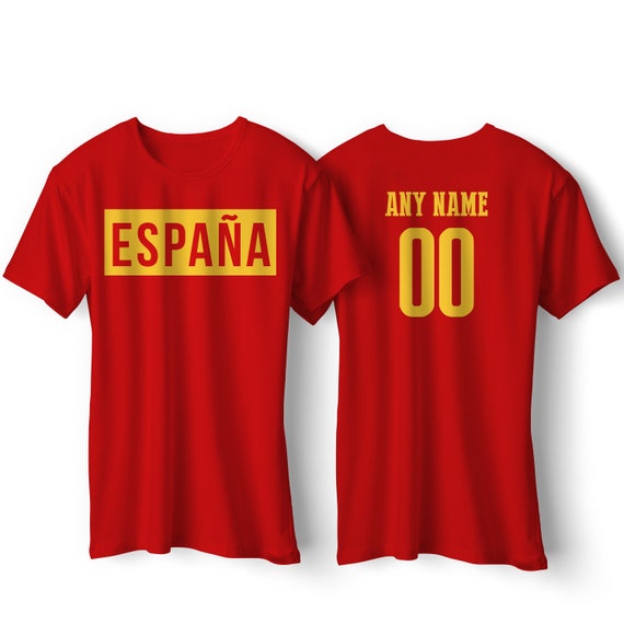 Spain National Team T Shirt Spain Soccer Flag Shirt All | Etsy