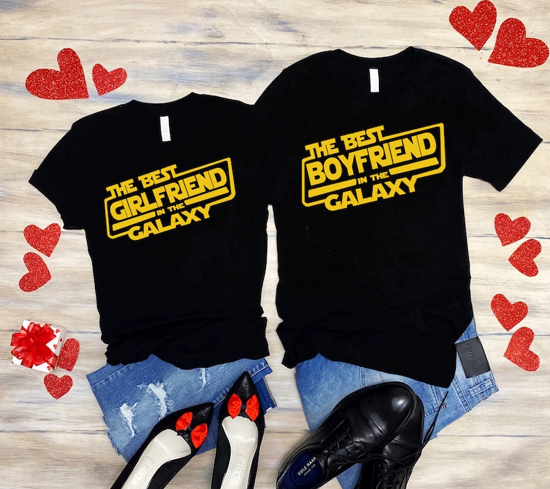 Disney Star Wars Couple Shirt Girlfriend Gift boyfriend girlfriend Disney Couple Shirt Boyfriend Gift Star wars couples gift set