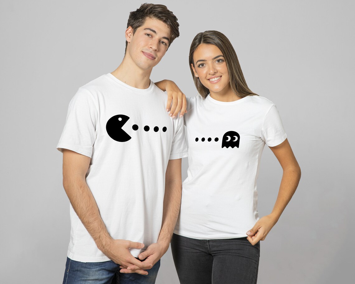 Pacman Shirts Couple Shirts Funny Valentines Shirt | Etsy