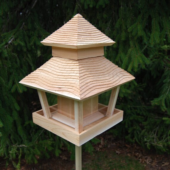 Cedar Ridge Bird Feeder Rustic Bird Feeder Gifts Deluxe Etsy