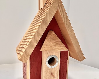 Wren Bird House, The Little Red School Bird House