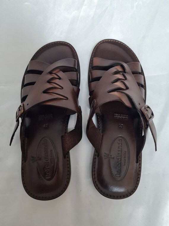 hjælpe Kenya Ubetydelig Genuine Italian Pure Leather Slippers Menswear Slippers - Etsy