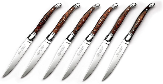 新品未使用　LAGUIOLE ステーキナイフ　6本セット　シルバー Amazon.co.jp: Laguiole By FlyingColors ステンレス製ステーキ