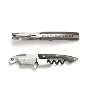 Blackwood Pocket Corkscrew Wine Opener Engraved - Coutale Sommelier - French Design - Wine Key Bottle Opener - Personalized Wedding Gift