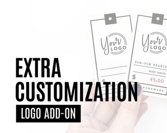 LOGO ADD-ON - Customization - Must Purchase Tags- Add your logo to any of my printable tags or templates. Digital pdfs