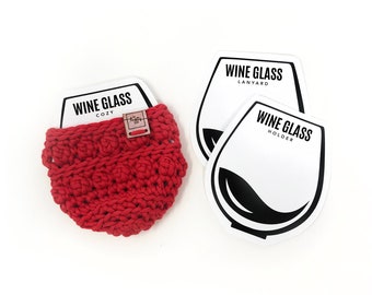 PRINTABLE Stemless Wine Glass Cozy Display Templates - PDF Digital Files - Downloadable market display cards for cozies, lanyard and holder