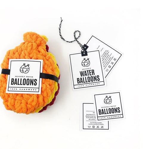 PRINTABLE Water Balloon Tags Downloadable PDF. DIY Etsy