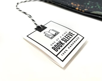 PRINTABLE Book Sleeve + Cover Tags - Digital PDF