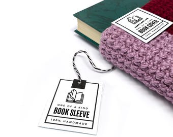 PRINTABLE Book Sleeve + Cover Tags - Digital PDF
