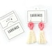 PRINTABLE Earring Tags Downloadable PDF. Hang Tag Template | Etsy
