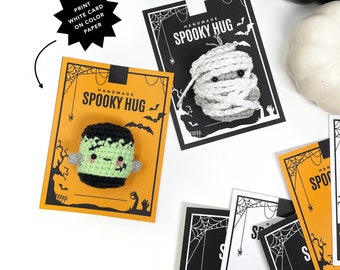 PRINTABLE Spooky Hug Display Cards - Digital PDF