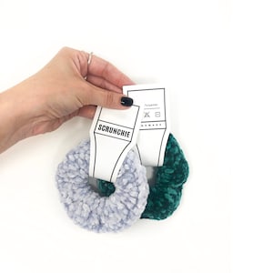 Etiquetas para pendurar Scrunchie IMPRIMÍVEIS - Estilo Negrito - PDF DIGITAL - Etiquetas, etiquetas de preços, embalagens para elásticos artesanais. Etiquetas para presente de elástico