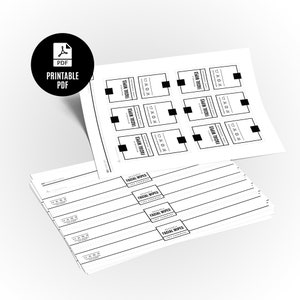 Oxox Labels PRINTABLE Facial Wipes Tags + BONUS Wrap Labels - Downloadable PDF ...